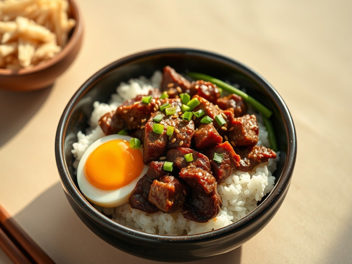 Korean Beef Bulgogi Rice Bowls 1 Korean Beef Bulgogi Rice Bowls
