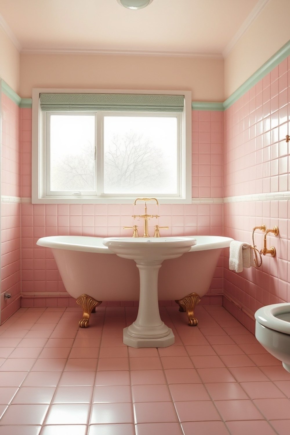 6 trending Vintage Pink Bathroom Ideas 6 6 trending Vintage Pink Bathroom Ideas